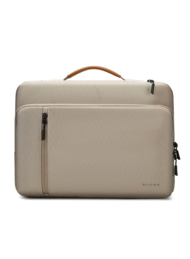 Bange 6802 Beige New Protective Water Resistant 13 inch Laptop & Mac Book Sleeve With Handle - Image 1